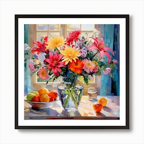 Flowers In A Vase 2 Art Print