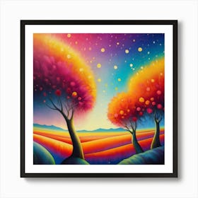 Trees In The Sky Art Print