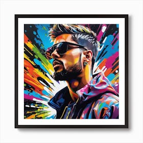 Man In Sunglasses Art Print