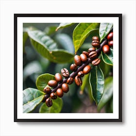Coffee Beans On A Tree 36 Art Print