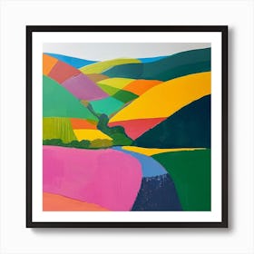 Colourful Abstract The Peak District England 4 Art Print