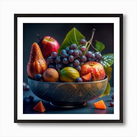 Fruit Bowl 1 Art Print