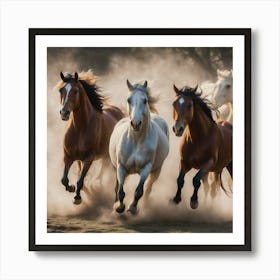 Running Horses D9f71679 A4d2 4440 Bd74 047e47f867f9 Art Print