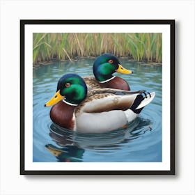 Mallard Ducks Art Print