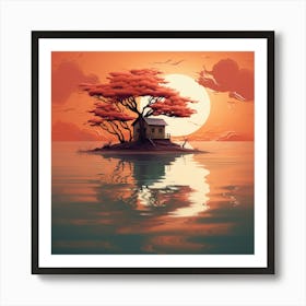 House On The Island Art Print