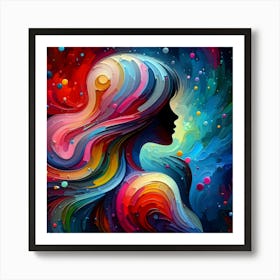 Abstract Of A Woman 33 Art Print