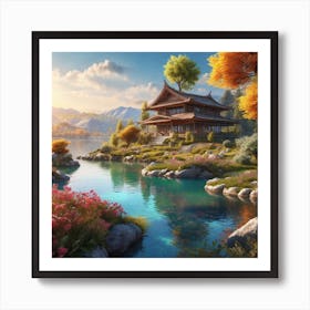 Asian Landscape 1 Art Print