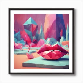 Love Music Dance Lips And Legs Art Print