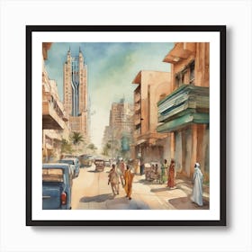 City Street Art Print