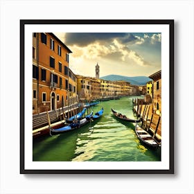 Grand Canal In Venice, Italy Art Print