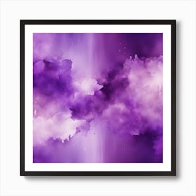 Abstract Minimalist Painting That Represents Duality, Mix Between Watercolor And Oil Paint, In Shade (48) Art Print