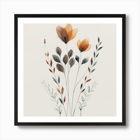 Watercolor Flowers 2 Art Print