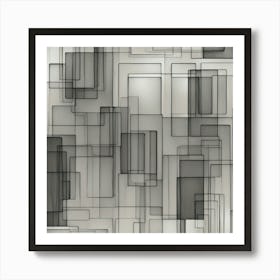 Abstract Squares 1 Art Print