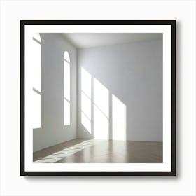 Empty Room With Windows 4 Art Print