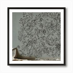 Floral Wall Decal 2 Art Print