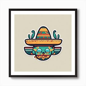 Mexican Skull 33 Art Print