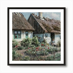 Cottagees & Houses 55 3 Art Print