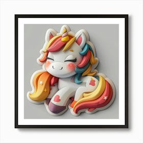 Unicorn 488 Art Print