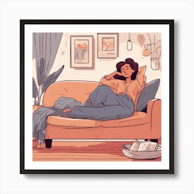 Maddies Mood Living Room Art print 6 Art Print