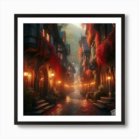 City At Night Art Print