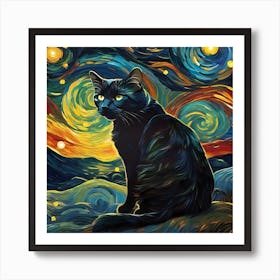 Cosmic Kitty Art Print