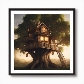 Tree House Art Print