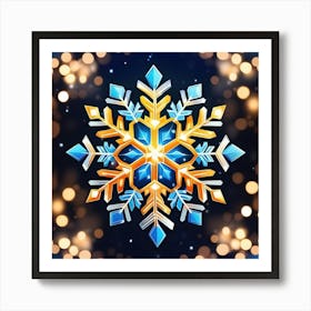 Christmas Snowflake Art Print
