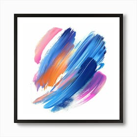 Abstract Brush Strokes 6 Art Print