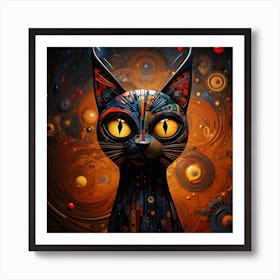 Ethereal Catmosphere Art Print