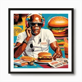 King Of Burgers Art Print