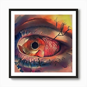 looking to my eyes Art Print