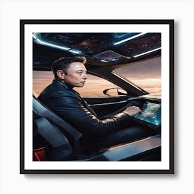 Tesla Model S Art Print