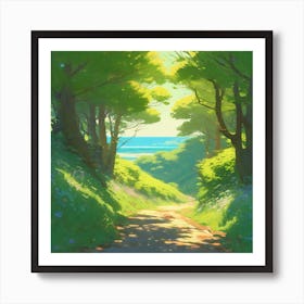 Path To The Sea Art Print