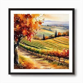 Autumn In Tuscany Art Print