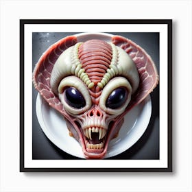 73 Alien Meat Art Print