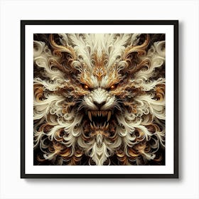 Ethereal Lion Art Print