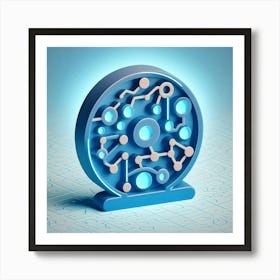 Puzzle Wheel Art Print