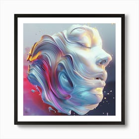 Face It 2 Abstract Painting Art Print