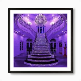 Purple Staircase Art Print