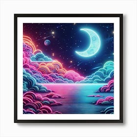 Psychedelic Wallpaper 1 Art Print