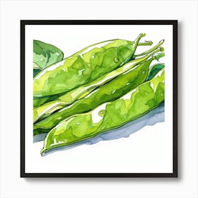 Green Peas 1 Art Print