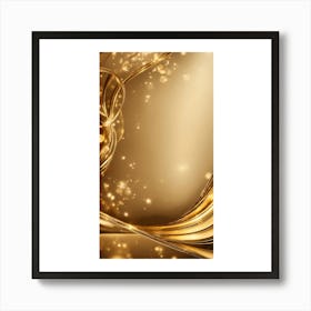 Golden Swirls Art Print