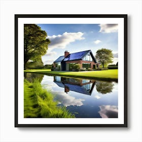 House On A Lake 4 Art Print