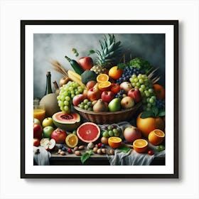 Fruit Basket Art Print