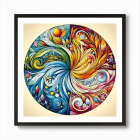 Abstract Watercolor Painting Art Print