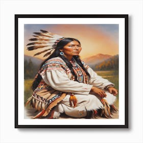 Native American Woman Art Print