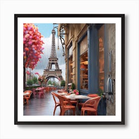 Paris Eiffel Tower Art Print