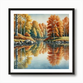 Autumn Reflections Poster