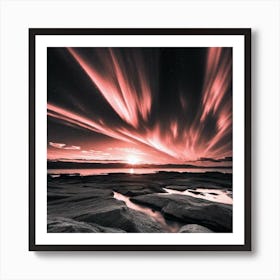 Sunrise Over Iceland 1 Art Print