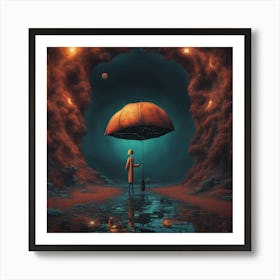 Glowing Genesis Tapestry Art Print